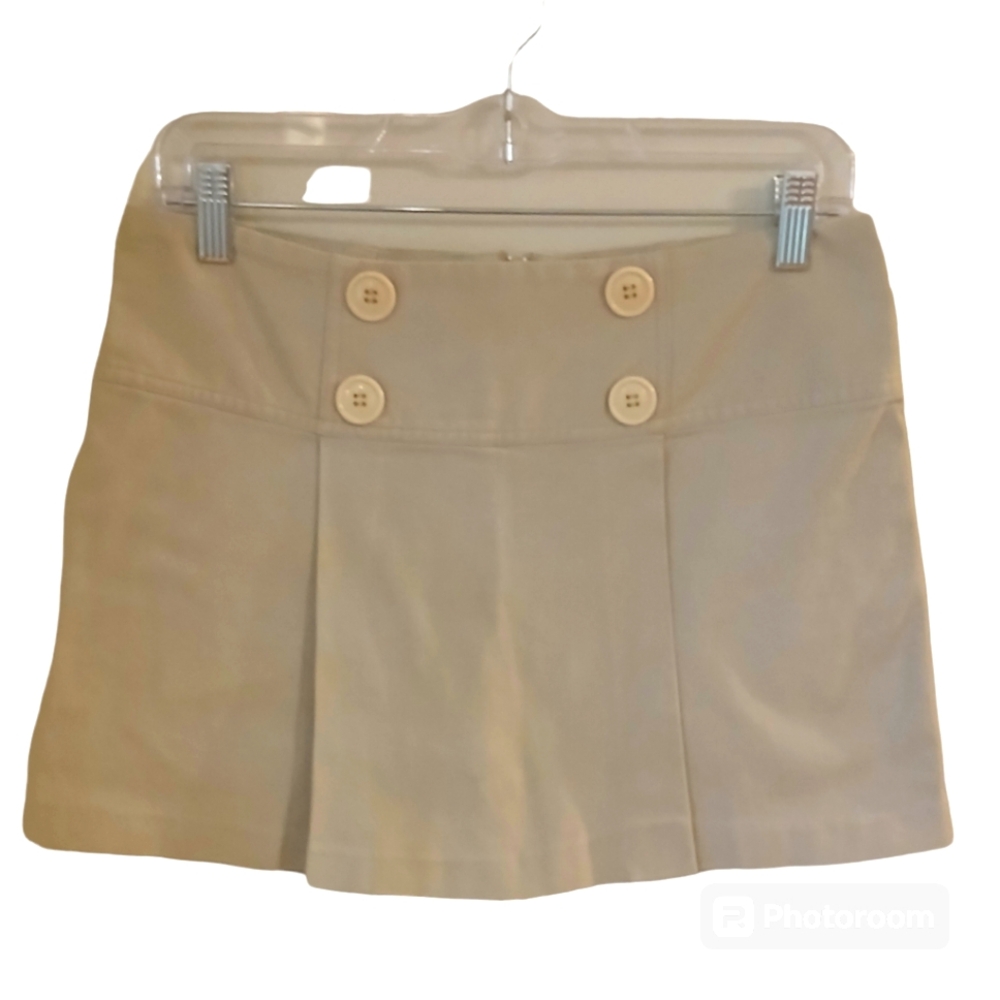 Star City Junior's Khaki Scooter Skirt With Under Shorts Size 7